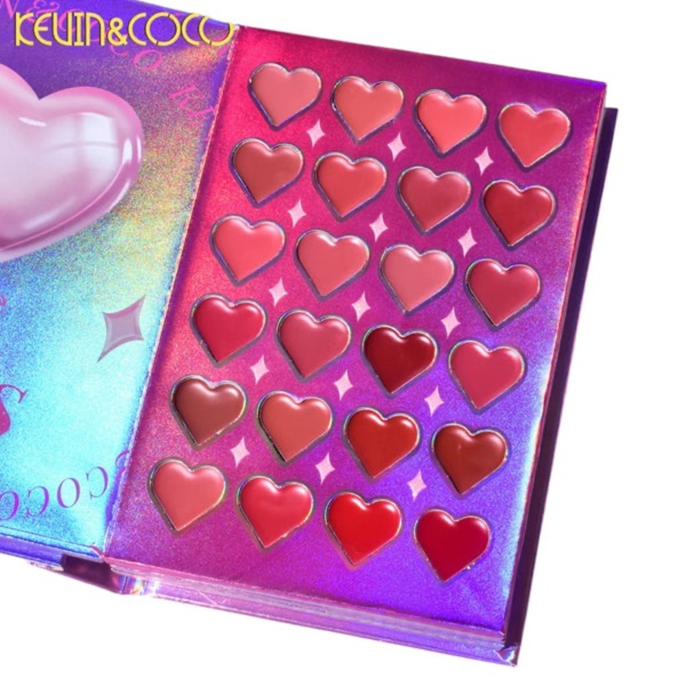 NEW Kevin & Coco 67 Color Face Palette | Hearts Eyeshadow Blush Highlighter - Picture 6 of 9